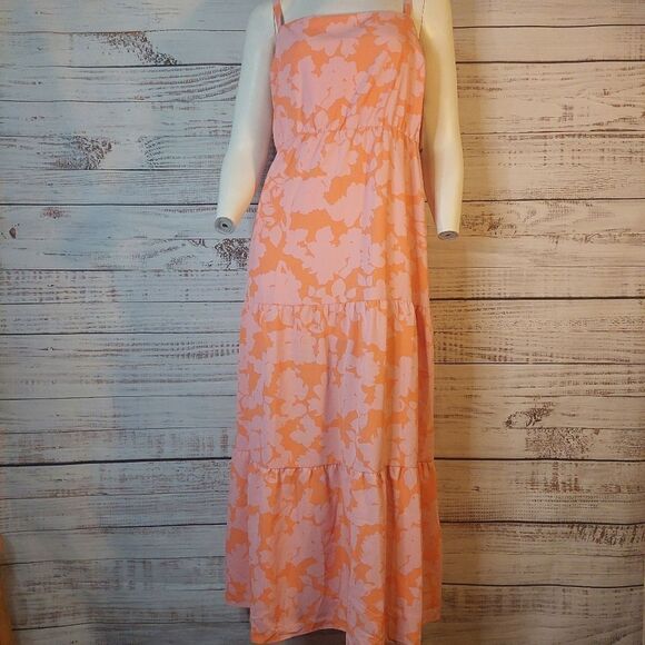 Ladies Floral Smocked Back Dress Social Standard by Sanctuary Size XXL - Picture 2 of 14